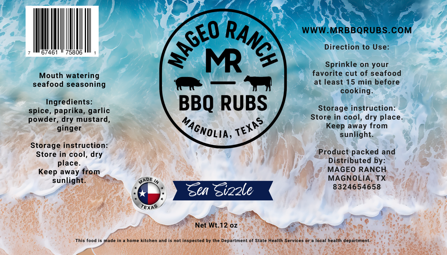 Mageo Ranch Bbq Rubs Sea Sizzle