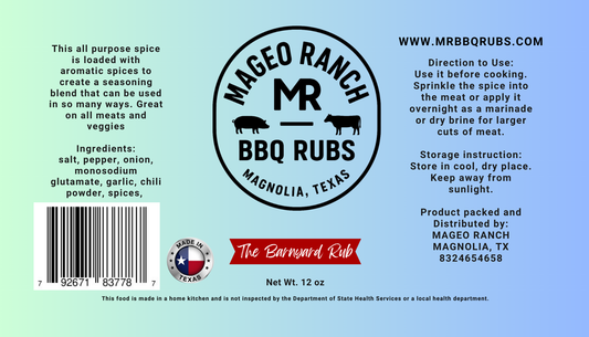 Mageo Ranch Bbq Rubs Barnyard All Purposes Rub