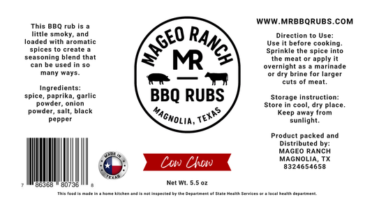 Mageo Ranch Bbq Rubs Cow Chow Beef Rub