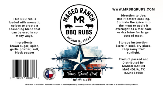 Mageo Ranch Bbq Rubs Texas Sweet Heat