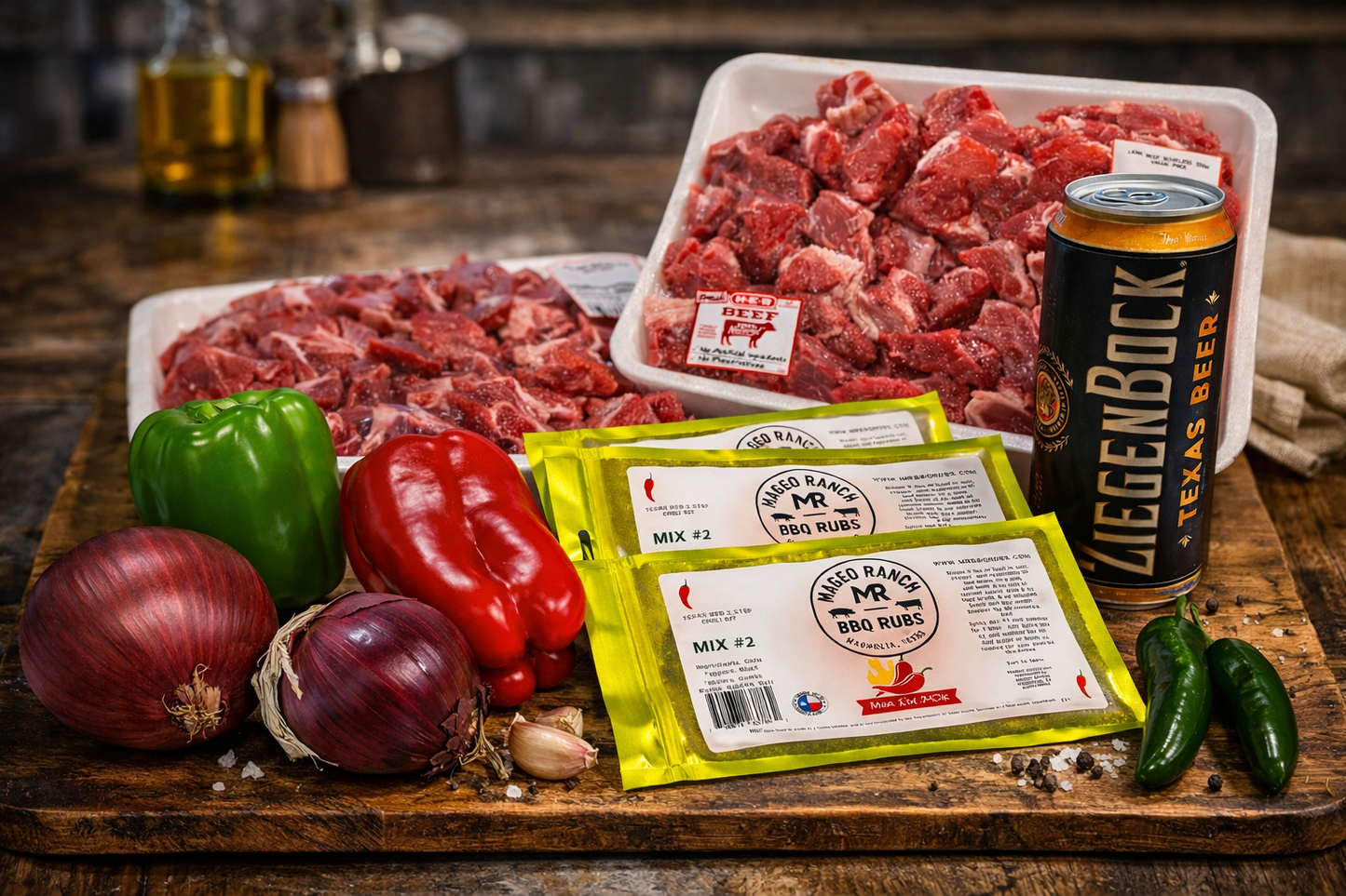 Mageo Ranch Bbq Rubs Texas Red 2-Step Chili mix